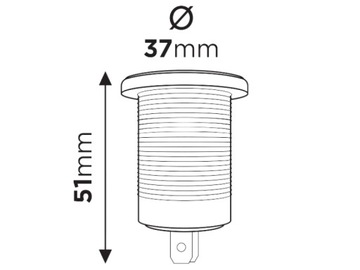 Ładowarka samochodowa USB wodoodporna 12V 24V TIR