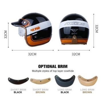 Ретро-сертифицированный DOT мотоциклетный шлем Four Seasons Vintage Casco Moto