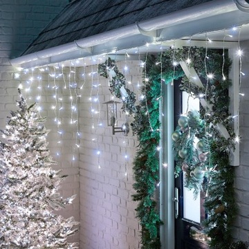 SOPLE FLASH 500 LED ZEWNĘTRZNE CHOINKOWE lampki BIAŁY ZIMNY