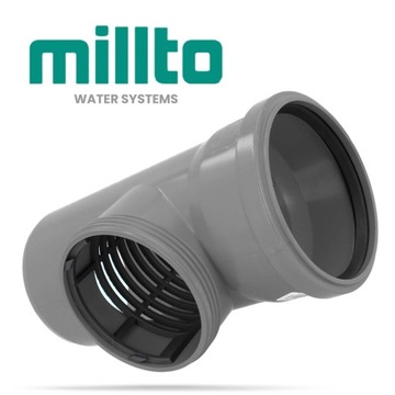 РЕВИЗИЯ ЖЕЛОБА Очиститель водосточной трубы 110 мм Фильтр желоба Серый КРЫШКА