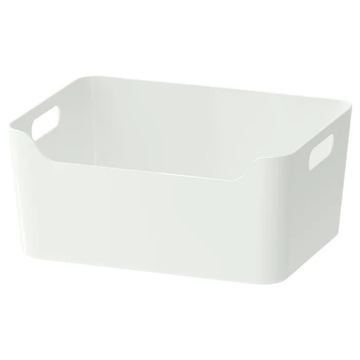 IKEA VARIERA pudełko pojemnik biały połysk 34x24