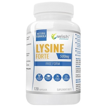 WISH L-LIZYNA LYSINE FORTE 500mg 120kaps ODPORNOŚĆ