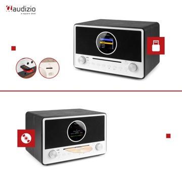 Интернет-радио DAB+ FM-тюнер CD Пульт дистанционного управления Audizio
