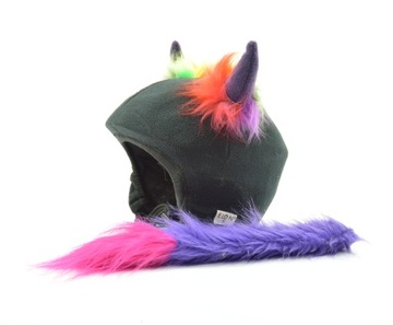 Чехол, украшение на шлем - Шапка с рогами быка.