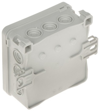 PUSZKA INSTALACYJNA POŁĄCZENIOWA ELEKTRYCZNA Z DŁAWNICAMI IP54 85x85x40 mm