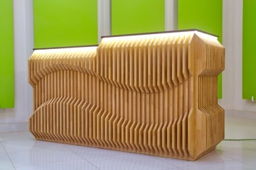 Lada recepcyjna recepcja R189 LED 230x80cm
