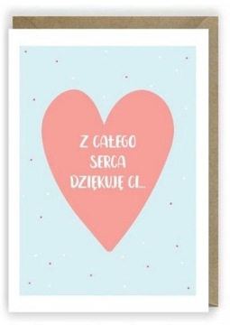 KARTKA OKOLICZNOŚCIOWA, EKO KOPERTA DZIĘKUJĘ K00..