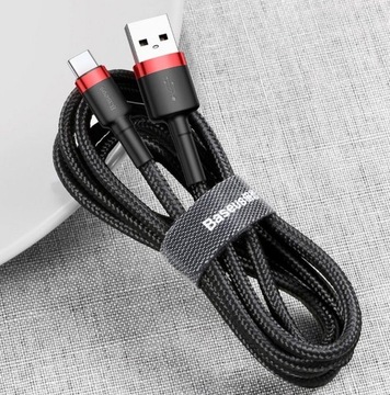 Кабель Baseus USB-C Type C для быстрой зарядки 3.0, 200 см