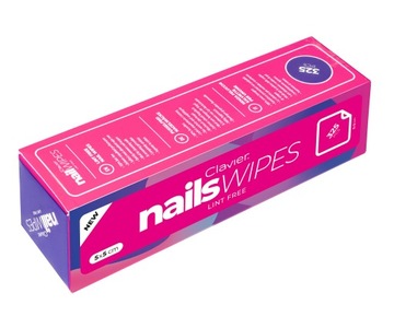 Clavier Nail Wipes тампоны без пыли 325 шт.