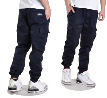 Spodnie M Bossline Cargo Jogger joggery granat