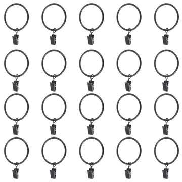 КРЮЧКИ ДЛЯ КАРДИН ОТКРЫВАЮЩИЕСЯ ЛАТУННЫЕ КОЛЬЦА 40 ШТ.