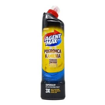 PŁYN DO WC AGENT MAX POGROMCA KAMIENIA FRESH ŻÓŁTY