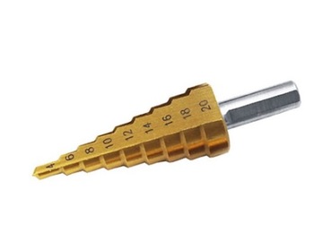 WIERTŁO 4-20 STOŻKOWE STOPNIOWE CHOINKA HSS TYTAN