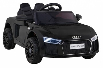 AUTKO dla dzieci NA AKUMULATOR Audi R8 Spyder PILOT panel audio REJESTRACJA