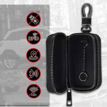 ЧЕХОЛ ДЛЯ АВТОМОБИЛЬНЫХ КЛЮЧЕЙ RFID-БЛОКИРОВКА ЗАЩИТА КОРОБКИ