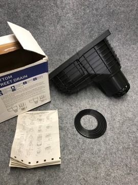 НИЖНИЙ Сепаратор желоба Очиститель желоба Осмотр люка DN110 ЧЕРНЫЙ