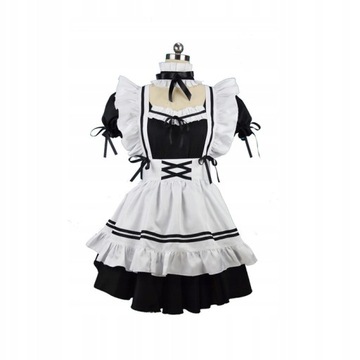 Lolita sukienka Cosplay Party Strój pokojówki 4XL