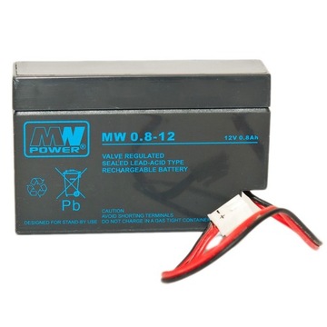 Akumulator MW Power 12 V 0,8 Ah