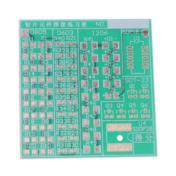 Lutowanie SMD do ćwiczeń na płytce PCB