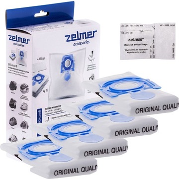 ORYGINALNE WORKI + FILTR ZELMER SAFBAG 49.4000