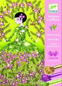 Zestaw artystyczny z brokatem SUKNIE DJECO