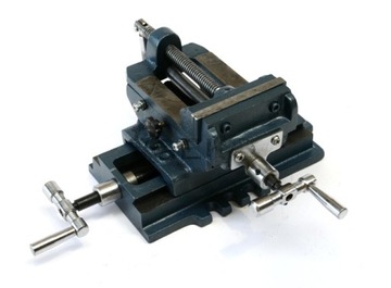 Машинные крестовые тиски 125 мм, двухосные, чугунные