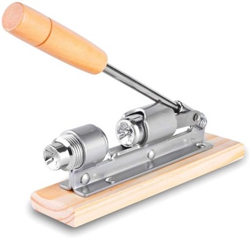 БОЛЬШОЙ Щелкунчик на деревянной подставке, ПРОЧНЫЙ, регулируемый, СТАЛЬ