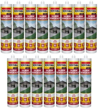Soudal Silikon Czarny Dom/Hobby 280ml Karton 15szt