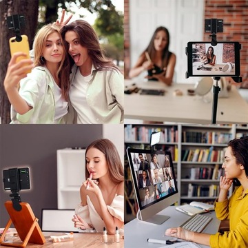 LAMPKA DO SELFIE TIK TOK VLOGóW MAKIJAŻU LED, OŚWIETLENIE DO VIDEO LIVE