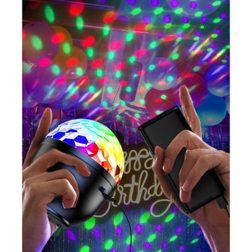 ДИНАМИЧЕСКИЙ СВЕТОВОЙ ЭФФЕКТ, USB-ДИСКОТЕЧНЫЕ ЛАМПЫ RGB С ДИСТАНЦИОННЫМ УПРАВЛЕНИЕМ, ДЛЯ ВЕЧЕРИНКИ