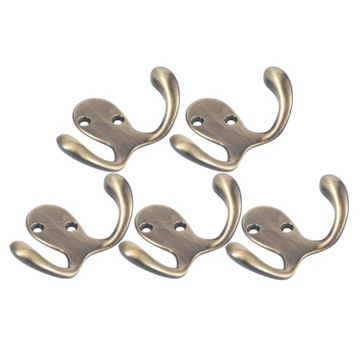 ch-Zinc Metal Alloy Double Hook Wall Door Bronze
