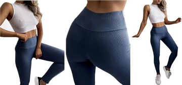 LEGGINSY PRĄŻKOWANE SPODNIE PRĄŻEK GETRY 4XL/5XL
