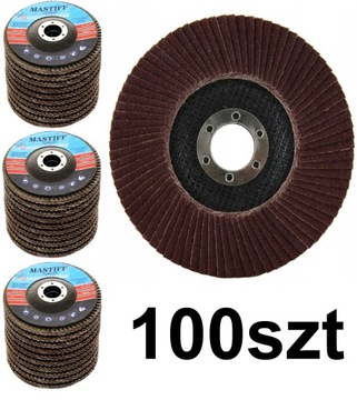 100szt. TARCZE do DREWNA METALU 125 GR100 LAMELKA