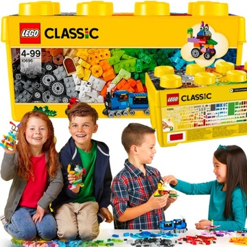 KLOCKI LEGO CLASSIC KREATYWNE PREZENT DUŻY ZESTAW LEGO 484 EL. TECHNIC XXL