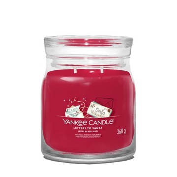Świeca średnia Yankee Candle sojowa Letters To Santa WYPRZEDAŻ SEZONOWA