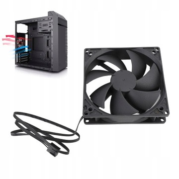ОХЛАЖДАЮЩИЙ ВЕНТИЛЯТОР 100X100X25MM 1800RPM 12V 4PIN МОЩНЫЙ БЕСШУМНЫЙ ВЕНТИЛЯТОР