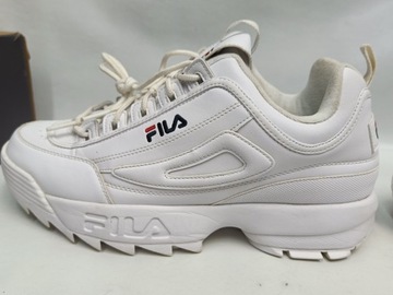 FILA DISRUPTOR LOW BUTY MĘSKIE SPORTOWE BIAŁE 47