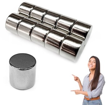 MAGNES NEODYMOWY MAGNESY 6x5 mm 10szt.