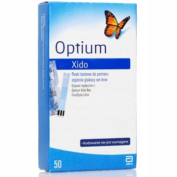 Paski do glukozy Optium Xido (50 szt.)
