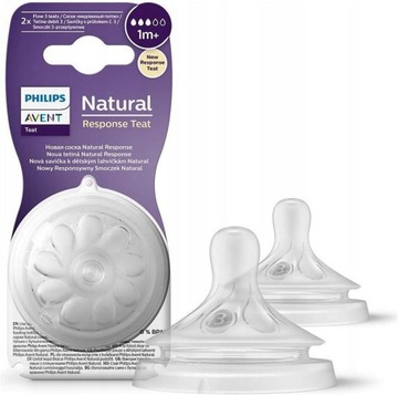 AVENT NATURAL RESPONSE SMOCZEK DO BUTELKI 2szt 1m+