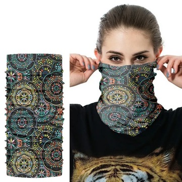 Multifunctional Seamless Magic Scarf Bohemian Ethnic Style Buff Outdoor