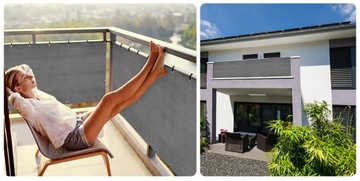 Коврик для балкона 95% серый 90х300см УФ для террасы балкона + бесплатно