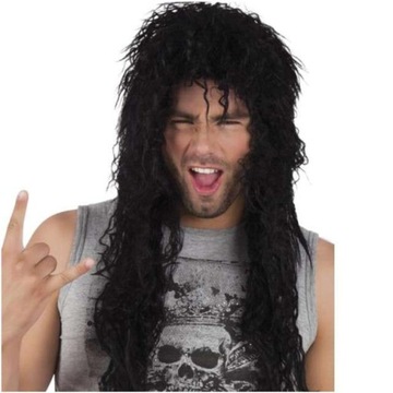 PERUKA ROCK rockowiec IROKEZ PUNK długie włosy