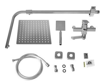 ESTIVA ZESTAW PRYSZNICOWY BATERIA DESZCZOWNICA 25 WANNOWY DŁUGIE RAMIĘ