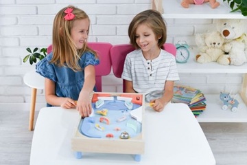 ADAM TOYS GRA ZRĘCZNOŚCIOWA PINBALL FLIPPER DREWNIANY 3+