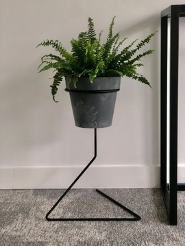 Czarny kwietnik 50 cm