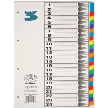 PRZEKŁADKI DO SEGREGATORA LAMINOWANE A4 TEKTUROWE