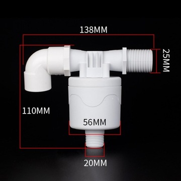 Контроль уровня воды Экономия водных ресурсов Практичный внешний вид размером 3/4 дюйма
