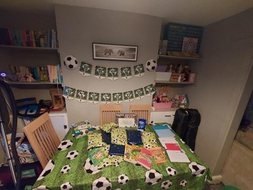 Набор на день рождения, украшения, воздушные шары, гирлянда на день рождения футболиста