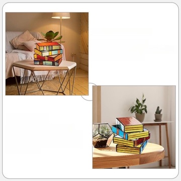 НАСТОЛЬНАЯ ЛАМПА С КНИГАМИ НОЧНАЯ ЛАМПА ДЕКОРАТИВНАЯ НАСТОЛЬНАЯ ЛАМПА